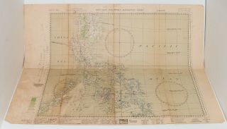 Rare Wwii 8/1945 Aaf Map N.  Philippines W/nav Notes Jolly Roger Jr2 - 002