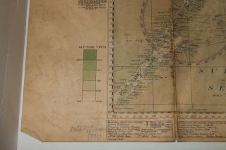 RARE WWII 8/1945 AAF Map N.  Philippines w/Nav Notes Jolly Roger JR2 - 002 5