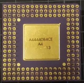 INTEL Overdrive DX40DPR100 SZ959 Vintage CPU,  GOLD 2