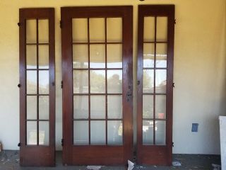1 French Door 36 " X 79 1/2 " And 2 Side Doors 17 1/2 " X 79 1/2 " Each
