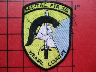 Air Force Squadron Patch 561 Tfs F - 4g Wild Weasel Country Iraq War