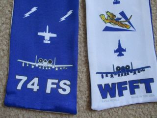 Air Force Squadron Pilot Scarf Usaf 74 Fs Fighter Sqn A - 10 Tiger Moody