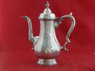 FISHER 9401 STERLING SILVER COFFEE POT SUGAR & CREAMER.  APPROX.  28 OUNCES. 3