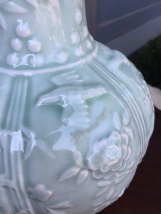 Antique Chinese Export Celadon Porcelain Vase Jar 2