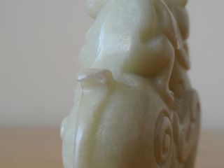 c.  19th - Antique Chinese White Jade Carved Monkey Riding Horse 10