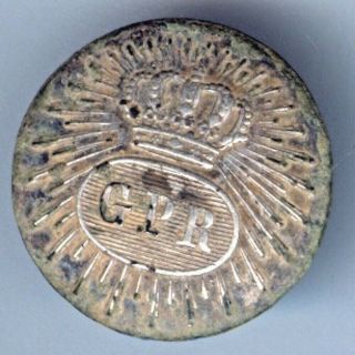 Cincin19,  Button Spanish Peninsular War Guardia De La Persona Del Rey Size 23mm