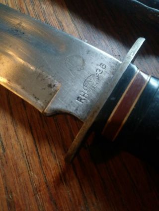 WW 2 US RH PAL 36 COMBAT KNIFE WITH decent BLADE AND SHEATH 2