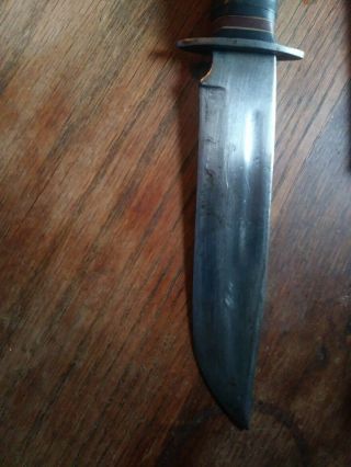 WW 2 US RH PAL 36 COMBAT KNIFE WITH decent BLADE AND SHEATH 4