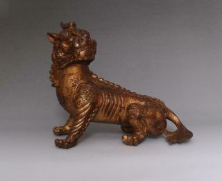 Huge Fine Antique Chinese Bronze Door Statue Lion