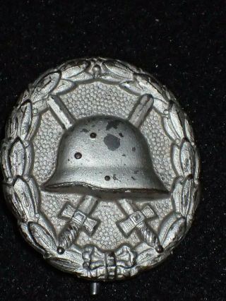 Wwi Imperial German Army Silver Wound Badge 2nd Class - Authentic & Orig.