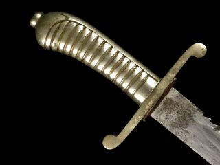 German Prussian Pioneer Hirschfanger Sword Sawback Blade WK&C 19th Century 5