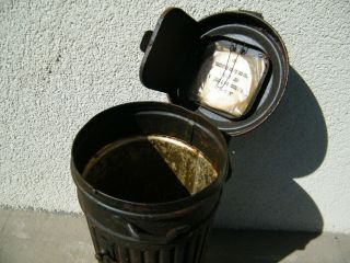 WW2 German Wehrmacht Gas Mask Canister Container Marked 4