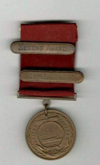 Pre Ww2 Us Navy Good Conduct Medal With Period Award Bars