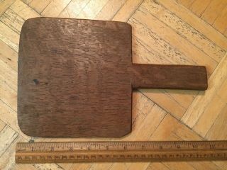 18th Century Sm Size Wood Bread Peel All Hand Carved Out Hard Wood Prim
