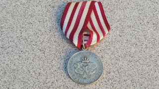 Bulgarian Kingdom Silver Medal Serbian - Bulgarian War In 1885