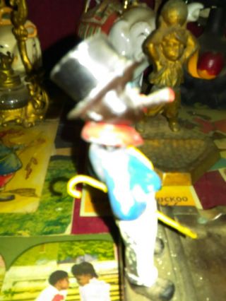 RARE antique BOBBLEHEAD CIGAR SMOKING TOPHAT/cane 3