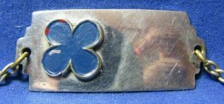 WWII 88th Infantry Division Blue Devils DI Unit Home Front Sweetheart Bracelet 2