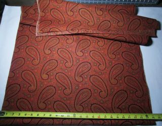Antique Fabric 1800 ' s Madder Paisley - Lovely 25 