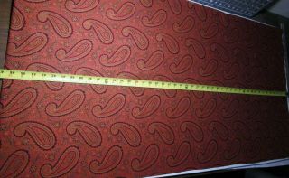 Antique Fabric 1800 ' s Madder Paisley - Lovely 25 