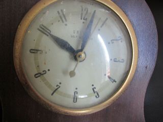 Rare Vintage United Self Starting Hula Girl Clock United Clock U.  S.  A 3