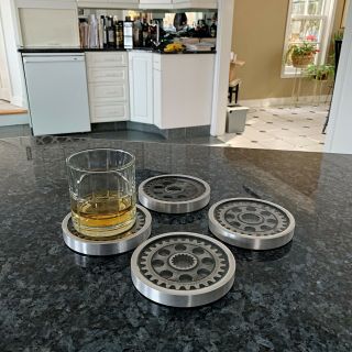 Pratt & Whitney Radial Engine Whisky Beer WWII Transparent Clear Gear Coasters 11