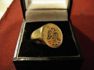 Ancient Roman Bronze Legionary Ring With 