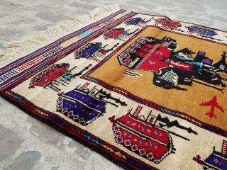 Aghan shindand baluch war rug best trible war rug tanks 144 x 92 cm 3