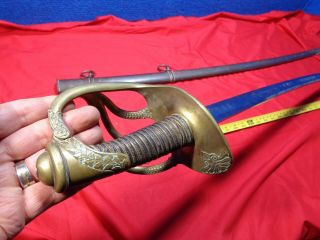 ANTIQUE FRENCH NAPOLEONIC HEAVY CAVALRY CUIRASSIER SWORD 6