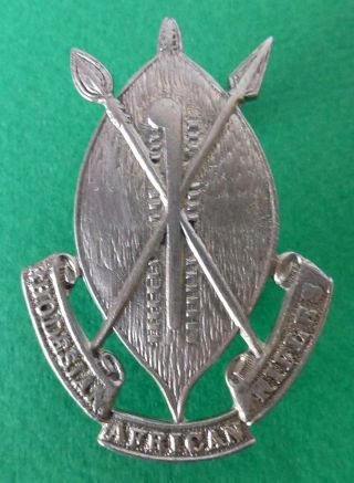 Rhodesian African Rifles Rhodesia Colony Africa Spears Shield Firmin Cap Badge