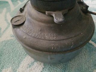 Vintage Perfection Kerosene Heater Stove with Pyrex Glass Flame Design globe 8