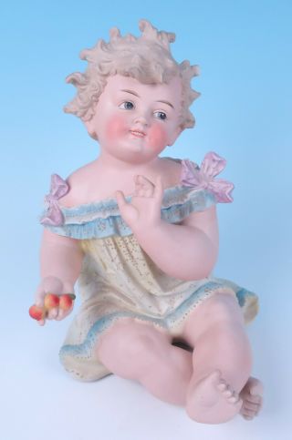 Antique Conta & Boehme 10.  5 " Piano Baby Victorian German Porcelain Figurine Doll