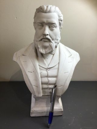 Charles Haddon Spurgeon Antique Bust by Robinson Leadbeater 1893 10