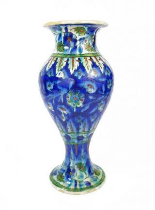 Large Palestine Pottery Islamic Iznik Style Vase C1935