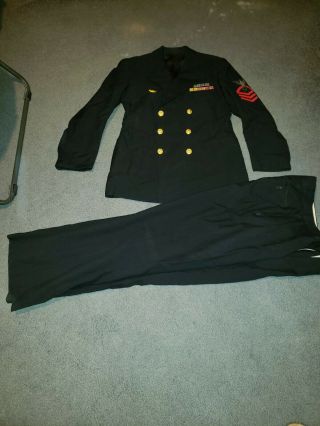 Usn Vintage Military Wwii Ww2 Us Navy Chief Petty Officer Yeoman Dress Uniform