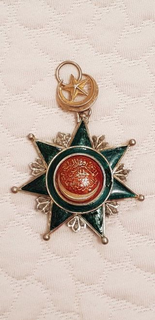 Turkey Ww I.  Ottoman Empire Order Neck Star (commandor Grade)