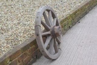 Vintage old small wooden cart wagon wheel / 71.  5 cm - DELIVERY 2