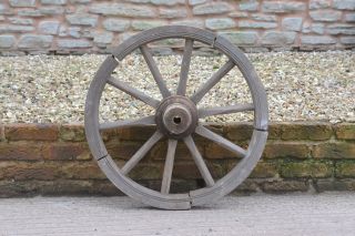 Vintage old small wooden cart wagon wheel / 71.  5 cm - DELIVERY 5