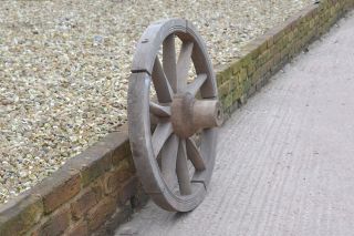 Vintage old small wooden cart wagon wheel / 71.  5 cm - DELIVERY 6