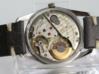 BIG UNIVERSAL GENEVE POLEROUTER JET 20355 MICRO - ROTOR AUTOMATIC STAHL CAL 215 - 9 9