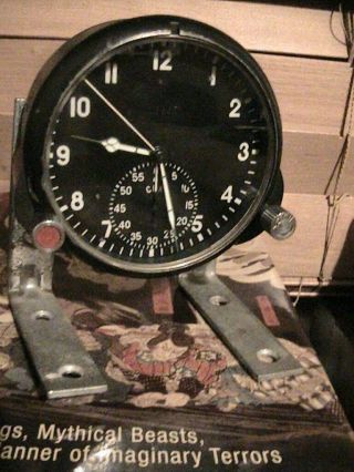 Russian Cockpit Clock With Stand,  60 - чп From Ussr Era