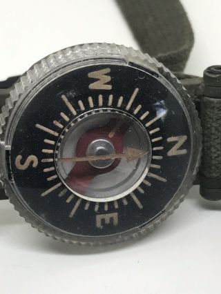 Korean War US Military Wrist Compass Model 1949 Fee & Stemwedel Chicago 3 - 53 2
