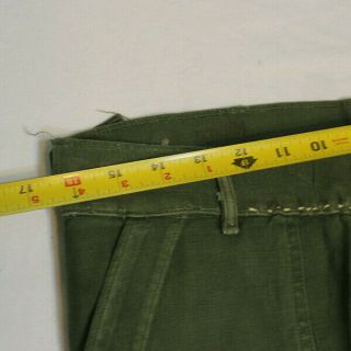 vintage Men ' s 1950s US Army 5 Button Fly Sateen Utility Field Pants 50s 30x31 3