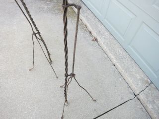 Vintage RARE Early 1900 ' s Barn Metal Lightning Rods Weathered Lighting Rods 7