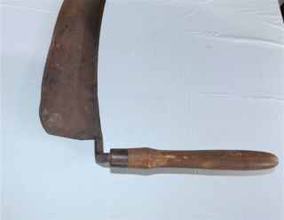 Antique Vintage Hay Knife Cutter marked J.  F.  Taylor Agt,  Cast Steel,  Sharp 2