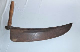 Antique Vintage Hay Knife Cutter marked J.  F.  Taylor Agt,  Cast Steel,  Sharp 4
