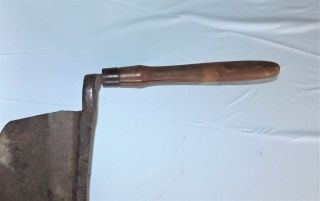 Antique Vintage Hay Knife Cutter marked J.  F.  Taylor Agt,  Cast Steel,  Sharp 5