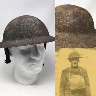 Wwi M1917 Helmet 78th Infantry Division With Textured Paint World War 1 Relic