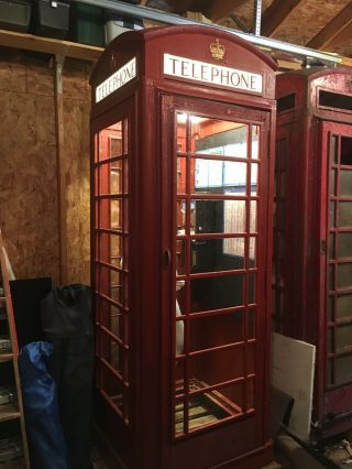 Carron Vintage Phone Booth Antique United Kingdom 2