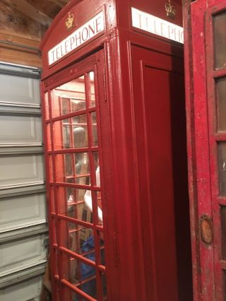 Carron Vintage Phone Booth Antique United Kingdom 3