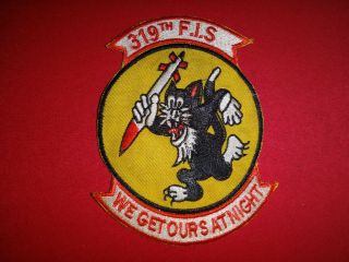 Us Air Force Patch 319th Fighter Interceptor Squadron In Korean War (1950 - 1953)